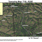 Emigrant Springs T1N R35E Township Map Preview 1