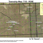 Vinson T1S R30E Township Map Preview 1
