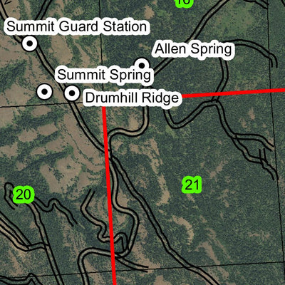 Green Mountain T1S R37E Township Map Preview 2