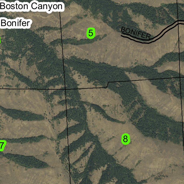 Rattlesnake Ridge T2N R36E Township Map by Super See Services | Avenza Maps
