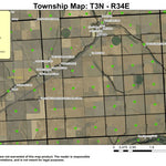 Adams T3N R34E Township Map Preview 1