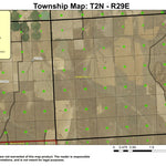 Alkali Canyon T2N R29E Township Map Preview 1