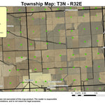 Pendleton T3N R32E Township Map Preview 1