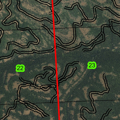 Bear Wallow T3S R33E Township Map Preview 2