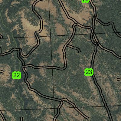 Lane Creek T4S R33E Township Map Preview 2