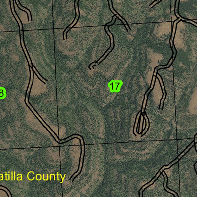 Lane Creek T4S R33E Township Map Preview 3