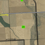 Athena T4N R34E Township Map Preview 2