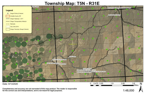 Holdman T5N R31E Township Map Preview 1