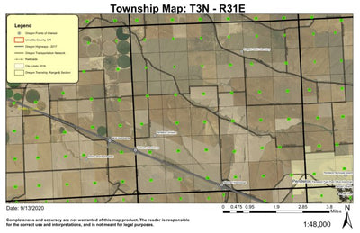 Barnhart Interchange T3N R31E Township Map Preview 1