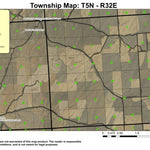 Juniper Canyon T5N R32E Township Map Preview 1