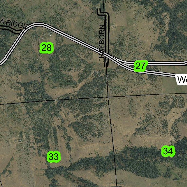 Weston Mountain T4N R36E Township Map by Super See Services | Avenza Maps