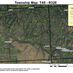 Owens Butte T4S R32E Township Map Preview 1