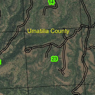 Owens Butte T4S R32E Township Map Preview 2