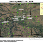 Ukiah T5S R31E Township Map Preview 1