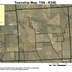 Waterman T5N R34E Township Map Preview 1