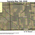 Myrick Grange Hall T4N R32E Township Map Preview 1