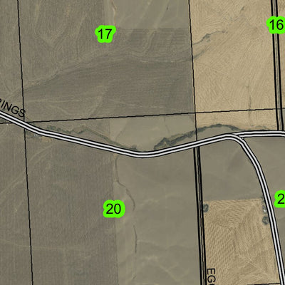Myrick Grange Hall T4N R32E Township Map Preview 2