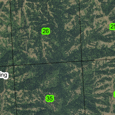 Big Meadows T5N R38E Township Map Preview 3