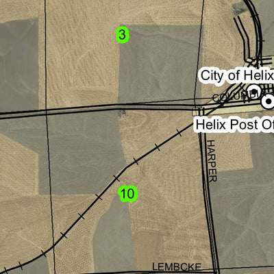 Helix T4N R33E Township Map Preview 3