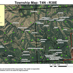 Tollgate T4N R38E Township Map Preview 1