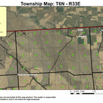 Raymond Gulch T6N R33E Township Map Preview 1