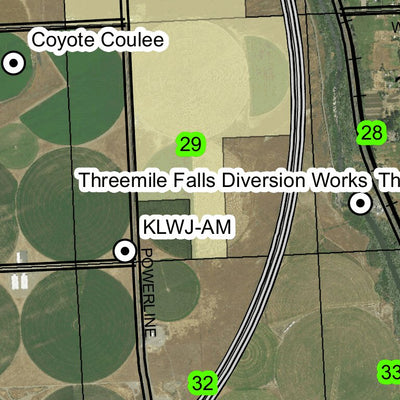 Umatilla T5N R28E Township Map Preview 2