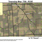 Vansycle T5N R33E Township Map Preview 1