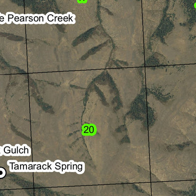 Tamarack Gulch T2S R33E Township Map Preview 2