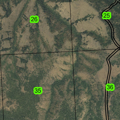 Tamarack Gulch T2S R33E Township Map Preview 3