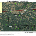 Henry Canyon T6N R38E Township Map Preview 1