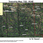 Umapine CreekT5S R34E Township Map Preview 1