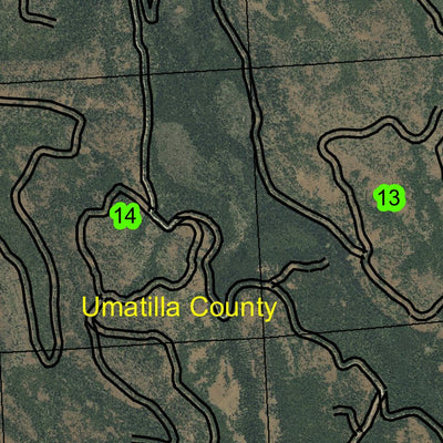 Umapine CreekT5S R34E Township Map Preview 3