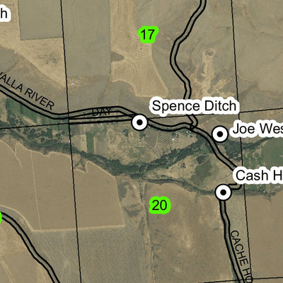 Bowlus Hill T5N R36E Township Map Preview 2