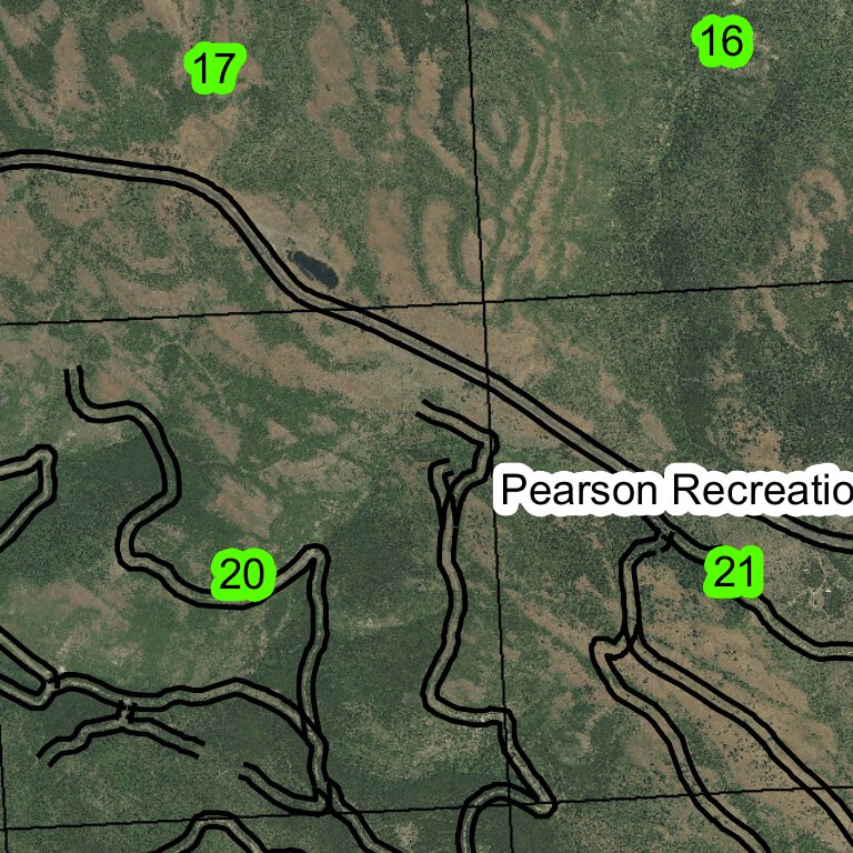 Pearson Ridge T6S R33E Township Map by Super See Services | Avenza Maps