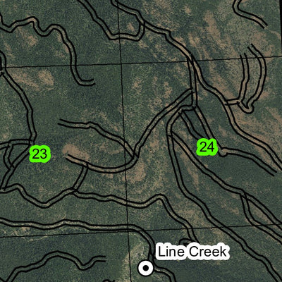 Lehman Hot Springs T5S R33E Township Map Preview 2