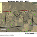Vansycle Canyon T6N R32E Township Map Preview 1