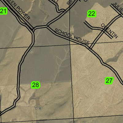 Vansycle Canyon T6N R32E Township Map Preview 2