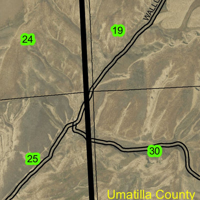 Vansycle Canyon T6N R32E Township Map Preview 3