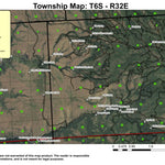 Gold Dredge Rec Site T6S R32E Township Map Preview 1