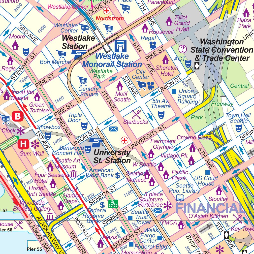 Seattle 1:12,500 (ITMB) Map by ITMB Publishing Ltd. | Avenza Maps