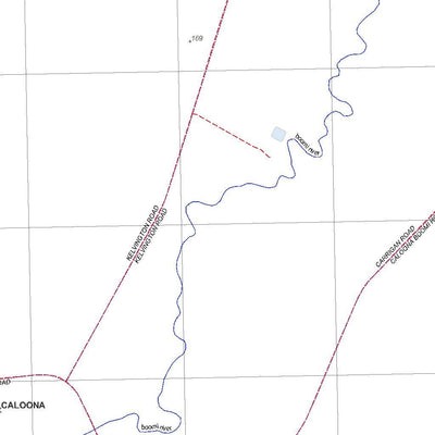 Getlost Map 8740-S Caloona Topographic Map V14b 1:25,000 Preview 2