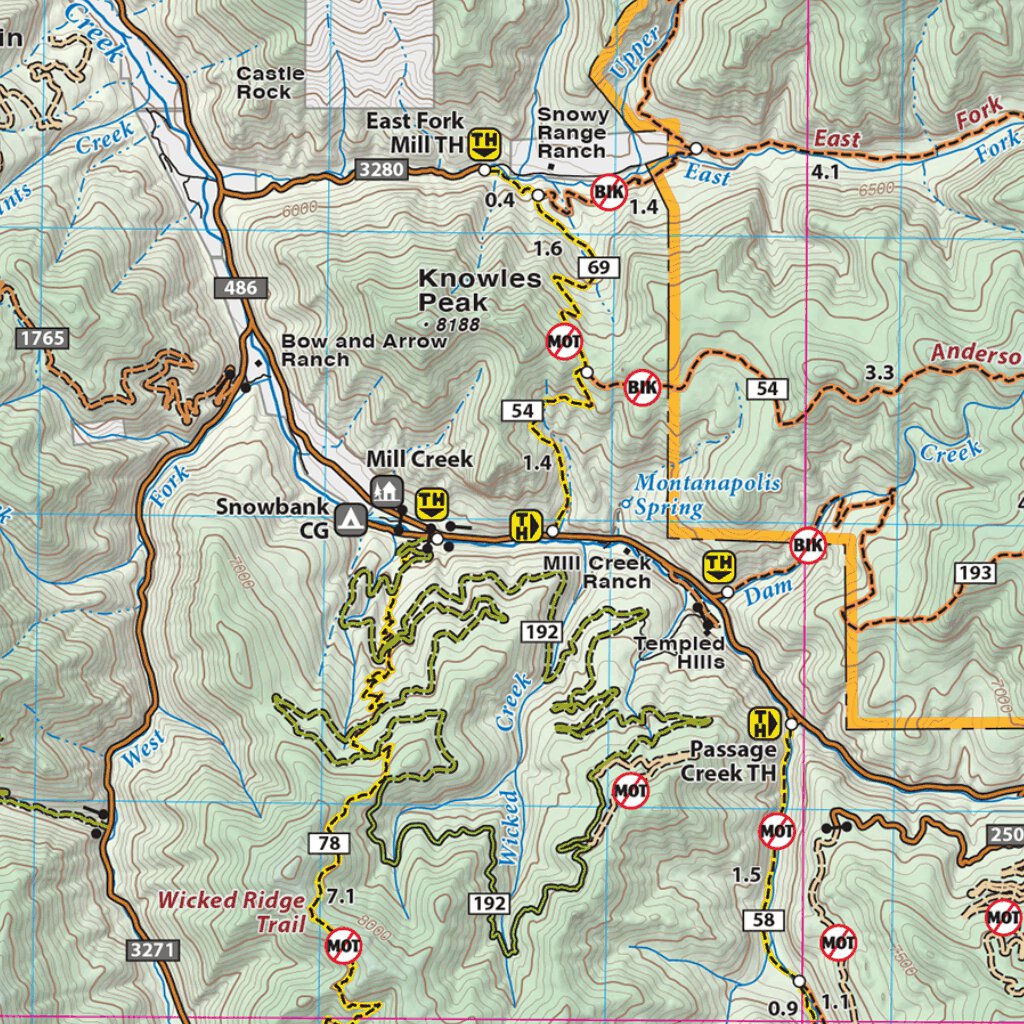 Beartooth Game Range Map Absaroka Beartooth Wilderness 2020 Map by Beartooth Publishing | Avenza ...