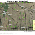 Baker City Landfill T10S R40E Township Map Preview 1