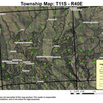 Dooley Mountain T11S R40E Township Map Preview 1