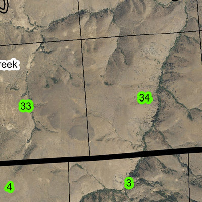 Peavine Flat T10S R45E Township Map Preview 3