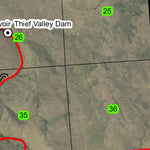 Thief Valley Reservoir T6S R40E Township Map Preview 3