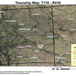 Bennett Reservoir T11S R41E Township Map Preview 1