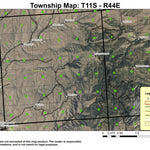 Big Lookout Mountain T11S R44E Township Map Preview 1