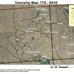 Miles Bridge T7 R41E Township Map Preview 1