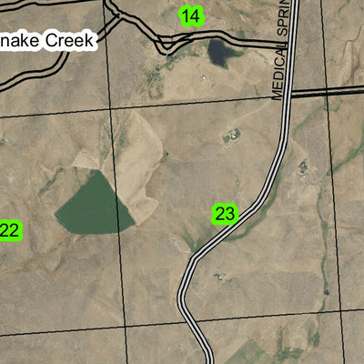 Miles Bridge T7 R41E Township Map Preview 2